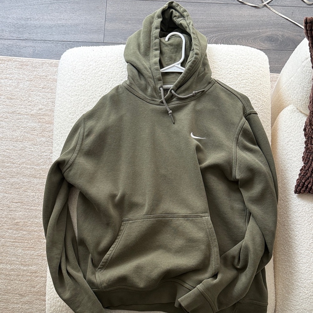 Nike Olive Green Pullover Hoodie